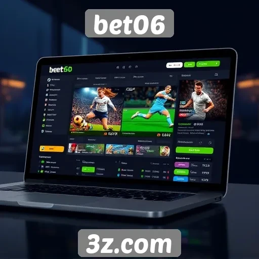Usabilidade da interface do site bet06