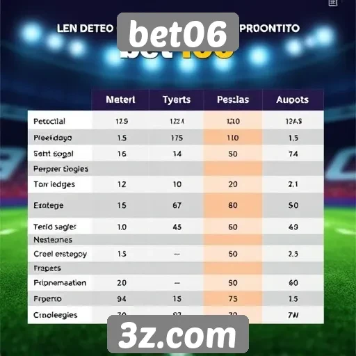 Comparativo entre bet06 e concorrentes no mercado de apostas